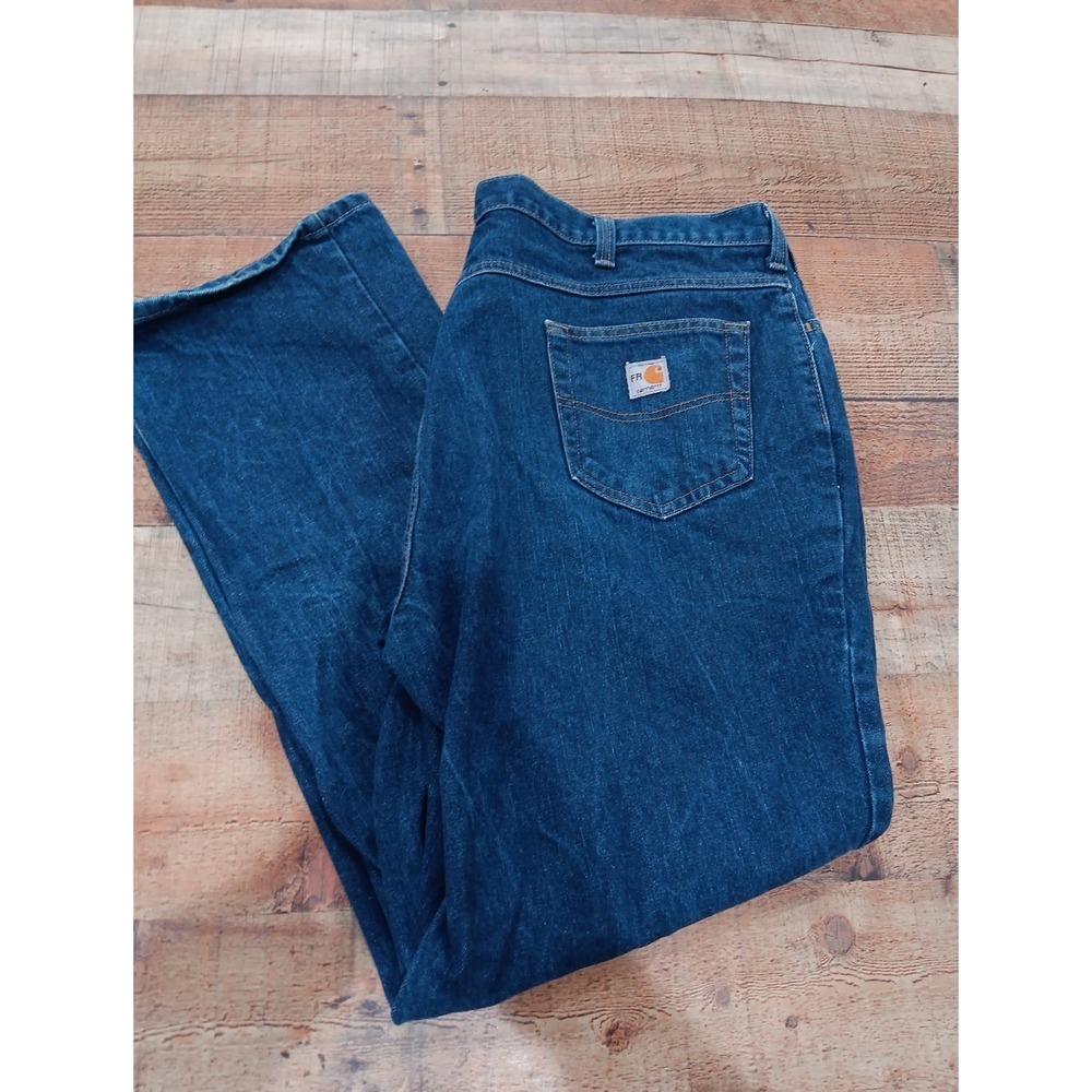 Carhartt FR Jeans Men 44x34 Flame Resistant HRC2 Workwear 280-83 Denim (2606)